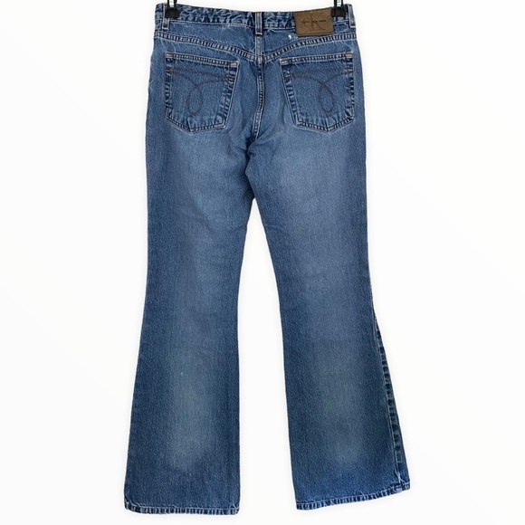 Calvin Klein 90’s Vintage Light Wash Sandblast 21 Flare Jeans Size 7 - Picture 3 of 14